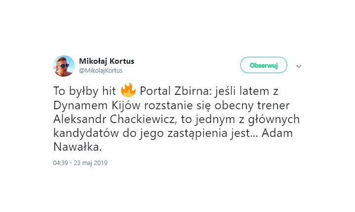 ZASKAKUJĄCY kierunek dla Adama Nawałki!